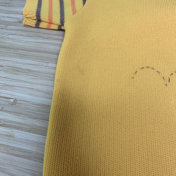 Vintage Soft Spun Baby Set 18 Months Yellow Japan Shirt Shorts Polyester Retro - Picture 5 of 7